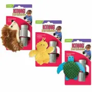 Kong Cat Refillable Plush Catnip Toy Toys Kitty Feather Mouse, Squirrel, Rat