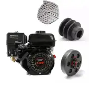 7HP Go Kart Pull Start Engine Motor + 420 Clutch Sprocket Drift Trike Mini Bike