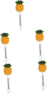 Yardwe 5pcs Pineapple-Shaped Floating Pool Thermometer Accurate Water Temp Sensor Plastic Indoor/Outdoor Fahrenheit/Celsius