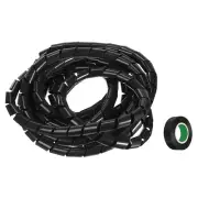 Spiral Cable Wrap 14.8ft/4.5M 14mm Cable Sleeve Cord Organizer Flexible PE Black