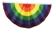 Beistle 4 FT Rainbow Bunting Rainbow Fabric Bunting - B