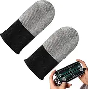 Handy Game Finger Sleeves, Game Finger Sleeves - Non-Slip Silver Fibre COTS Protector Fingertips Finger Case - Touchscreen Breathable