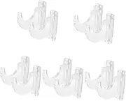 SUPVOX 5sets Acrylic Wall Mount Guitar Hanger Display Rack for Swords Easy Install 2pcs*5