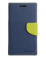 Goospery Fancy Diary iPhone 12 Pro Max - Navy/Lime