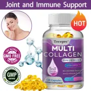 Multi-Collagen 120 Capsules - Reduces inflammation,supports nail and hair health