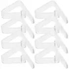 16Pcs Transparent Clear Tablecloth Clips Plastic Table Cloth Hold Down Clips