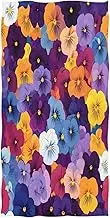 RPLIFE White Yellow Blue Purple Flowers Beach Towel, Beach Towel Sand Free for Men Women