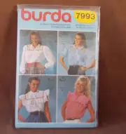 Burda Misses Blouse Size 8-18 Uncut Pattern 7993