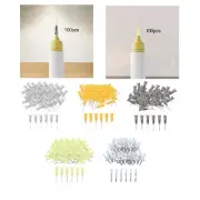 100 Pieces Blunt Tip Dispensing Pins with Luer Lock Blunt Pins for Oil