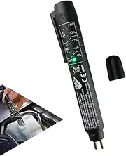 1 PC Car Brake Fluid Test Pen with 5 LED Indicators, DOT 3 DOT 4 DOT 5.1 Brake Fluid Analyzer Troubleshooter, Universal 12V Vehicle Brake Oil Diagnostic Test Tool for Cars Trucks SUVs (Black)