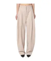 Belt-loop casual pants 40,42 sand