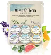 Onsen & Bloom Shower Steamers Refreshing Aromatherapy Bombs Essential Oils 6CT