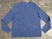 Brooks Brothers Sweater Donegal Wool Flecked Knit Pullover Crew Blue size M new
