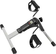 Exercise Bike Pedal Exerciser for Home Office Multi Functional Leg and Arm Rehabilitation Equipment Great for Circulation Durable Real Data Display