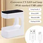 Nail Curing Lamp with 6 Light Sources Usb Powered Uv Machine Portable Mini Set