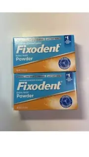 Fixodent Denture Adhesive Powder Extra Hold 2.7 oz each *2 pack*