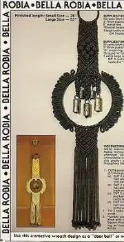 Home Decor Patterns - Vintage Craft Book: #7430 Macrame Go Round - Wall Hangings