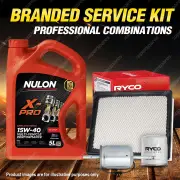Oil Air Fuel Filter + 5L XPR15W40 Engine Oil for Holden Statesman WH V6 3.8L