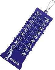 Golf Scorer Golf Score Counter Keeper Card Score Keepers Tennis Accessories Scorekeeper Yardage Card Scorer Sports Outdoor Accessories Mini Scorekeeper Plastic Blue