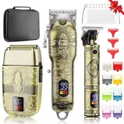 Hair Clippers for Men Professional, Cordless Clippers & Beard Trimmer & Elect...