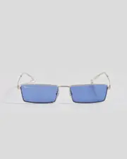 [Ray-Ban] Ray-Ban Men's Emy Sunglasses in Blue/Silver One Size Blue/Silver