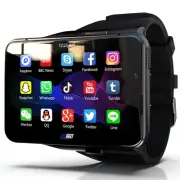 2.88" Smart Larger Screen 4G Watch Android 9.0 Dual Camera WIFI GPS 4+64GB