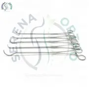 5-Piece Thoracoscopic Surgical Instrument Set with Thoracotomy Tissue Forceps