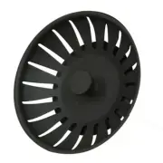 Polished Stainless Steel Sink Strainer Plug with Simple Stem Ball Design