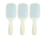3Pcs Paddle Hairbrush Silicone Hairdressing Massager Portable Detangling Paddle Brush For Women