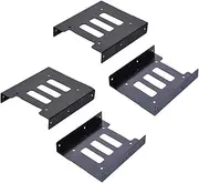 2.5" to 3.5" SSD HDD Hard Drive Adapter Bay Holder Mounting Bracket (4 Pack)