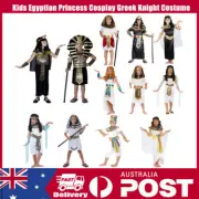 Kids Egyptian Pharaoh Princess Cosplay Greek Roman Warrior Knight Party Costume