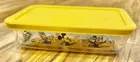 Pyrex Disney Mickey Mouse & Friends Storage Container 7x5x2” Yellow NEW