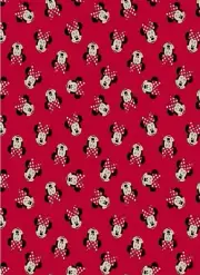 DISNEY MINNIE MOUSE BOW ON RED KITCHEN 42X14 TABLE RUNNER