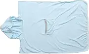 [SAFIGLE] Comfy Bathrobe for Women Long Robes Soft Fleece Robe Hood Absorbent Towel Robe for Home Use Sky-Blue