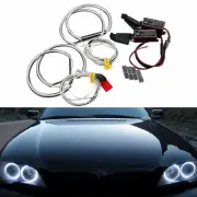 1 Set White Led CCFL Angel Eyes Halo Rings Lights Lamp For BMW E36 E38 E39 E46