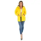 Ladies Womens Girls Rain Coat DESIGNER PU PVC Hoodie Parka Jacket WindBreaker
