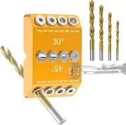 Drill Guide 30 45 90 Degree Angle 4 Sizes Drill Hole Guide Jig for Straight