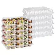 24 Counts x 10 Sets Cupcake Containers Cupcake Boxes Plastic Cupcakes Carrier...