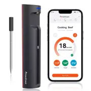Wireless Meat Thermometer, Ultra-Thin Probe, Bluetooth, Remote Monitoring