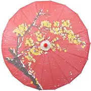 [Beavorty] Decorative Paper Umbrella Japanese Style Oil Paper Umbrella for Photography Festivals and Weddings Vintage Patterned Design for Events and Celebrations