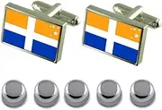[Select Gifts] Shirt Dress Studs Isles of Scilly County England Flag Cufflinks