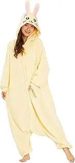 Sazak Character Fleece Onesie, One Size Fits Most, Rabbit