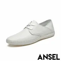 在飛比找momo購物網優惠-【ANSEL】真皮休閒鞋 兩穿休閒鞋/全真皮頭層牛皮手工縫線