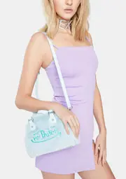 [Von Dutch] Blue Fur Small Bowling Bag