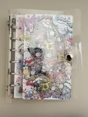 Sanrio Acrylic Shaker A7 Notebook With Soft Plastic Cover And Refill