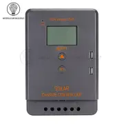 MPPT 30A 20A Solar Charger Controller 12V 24V Solar Panel Regulator LCD Dual USB
