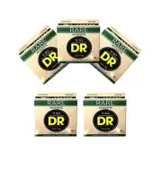 DR Guitar Strings Acoustic RARE 5 Sets Phosphor Bronze Hex Cores RPML-11 11-50