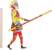 GARIOUANS Vintage Wooden Monkey King Puppet Traditional Chinese Shadow Entertainment Eye Catching Marionette for Stage Performances Educational Craft Activity