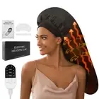 Heat Cap for Deep Conditioning, Hair Steamer for Natural Hair Home Use w/10-l...