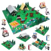 MOC Street City View Camp Vending Machine Base Plate Building Blocks Toy Model